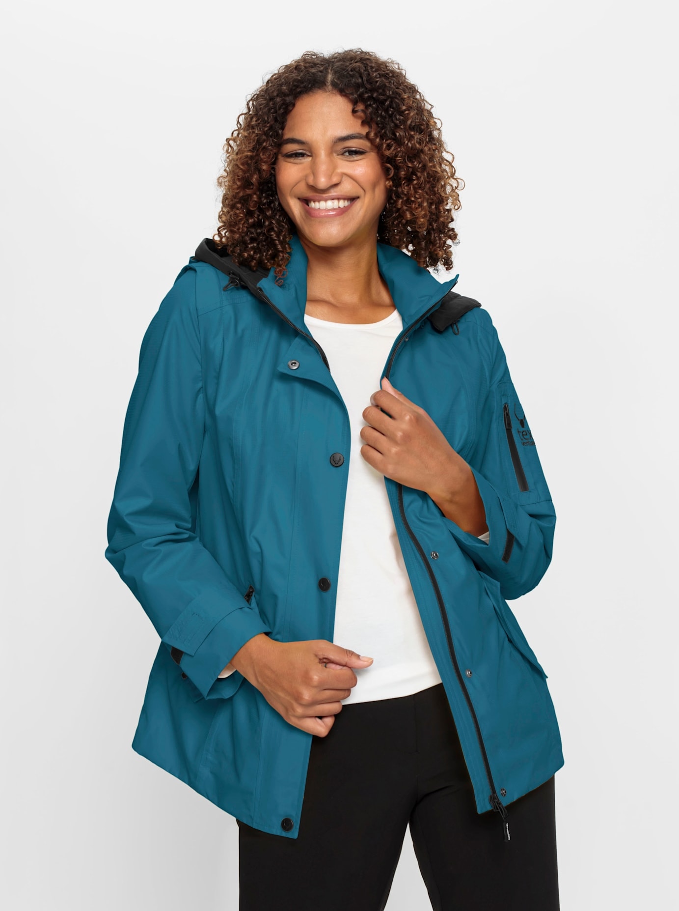 Casual Looks Funktionsjacke mit Kapuze
