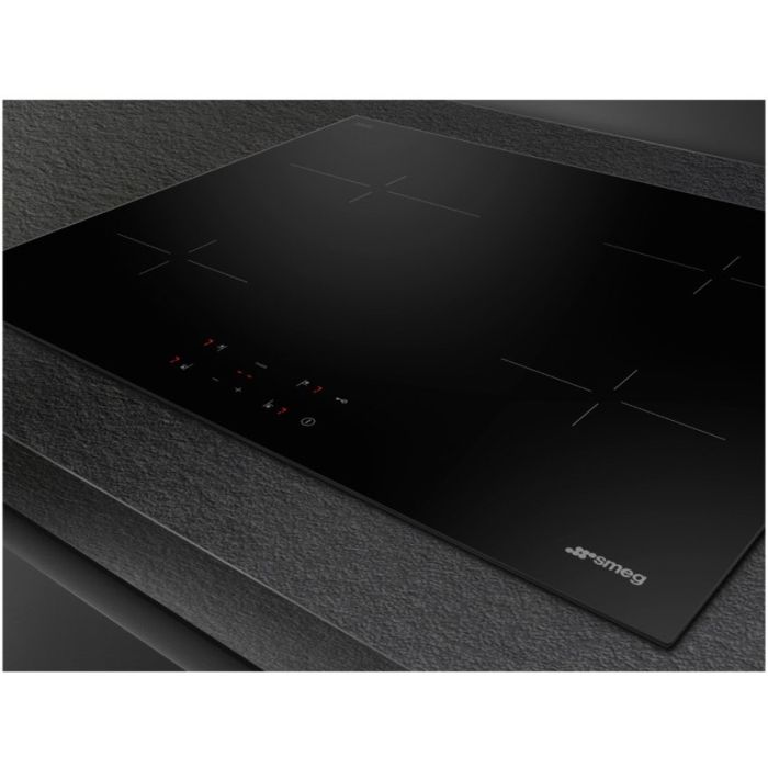 SMEG Glaskeramik-Kochfeld SE264TD1 schwarz