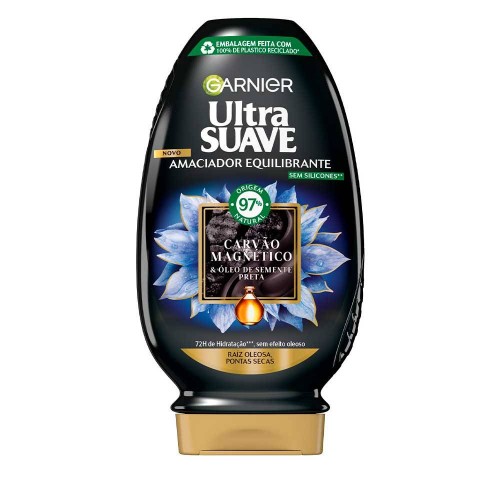 Garnier Ultra Suave Carvão Condicionador 400ml