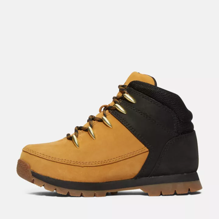 Bota de caminhada Euro Sprint para jovens, amarela/preta.