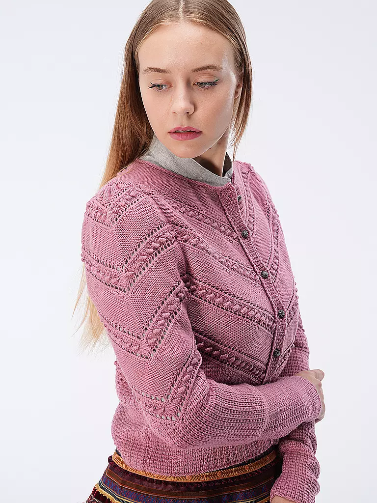 GOTTSEIDANK Trachten Strickjacke OPHELIA rosa