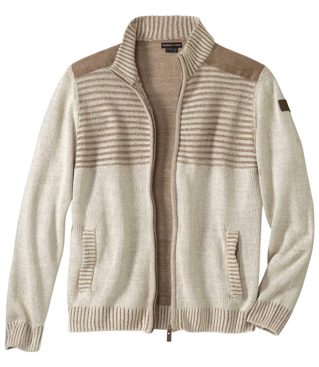 Gilet Tricot Zippé Authentique