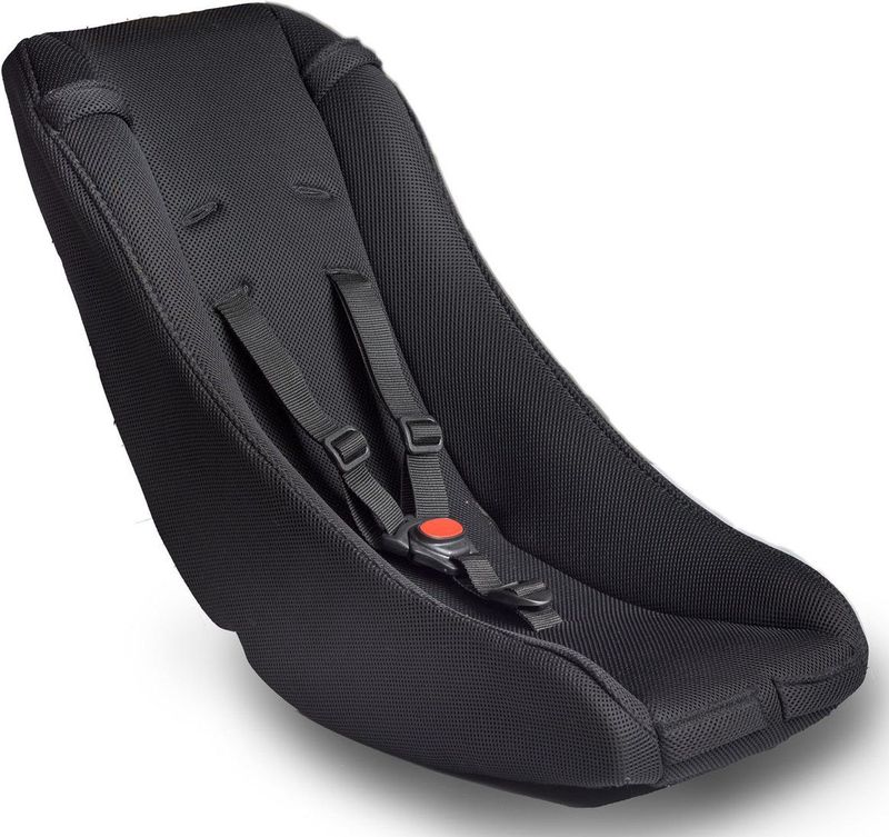 Babyschaal voor uw bakfiets/fietskar Melia Comfort 4S geschikt voor baby's van 0 tot 9 maanden - zwart