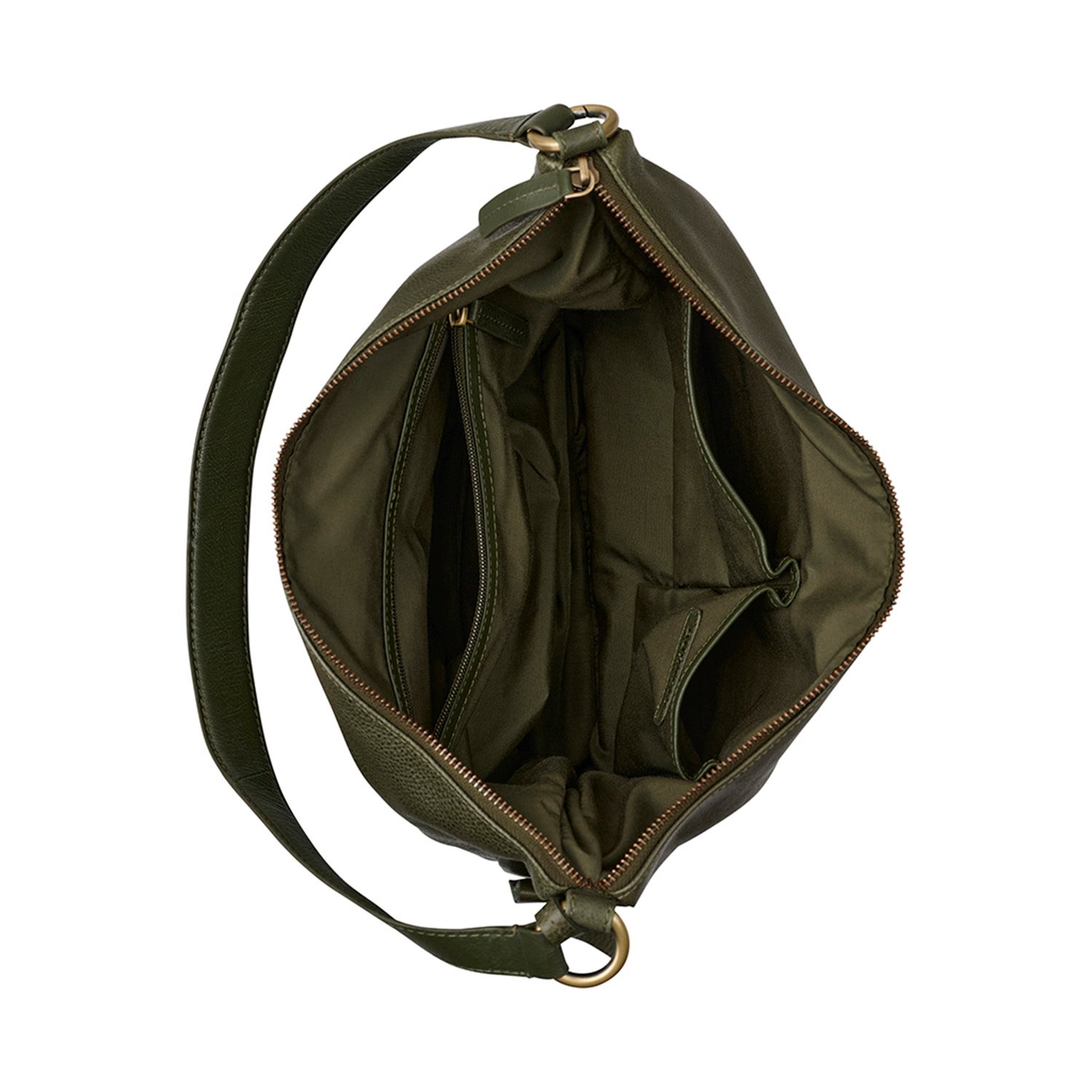 Burkely Natural Norah Hobo Round dark green
