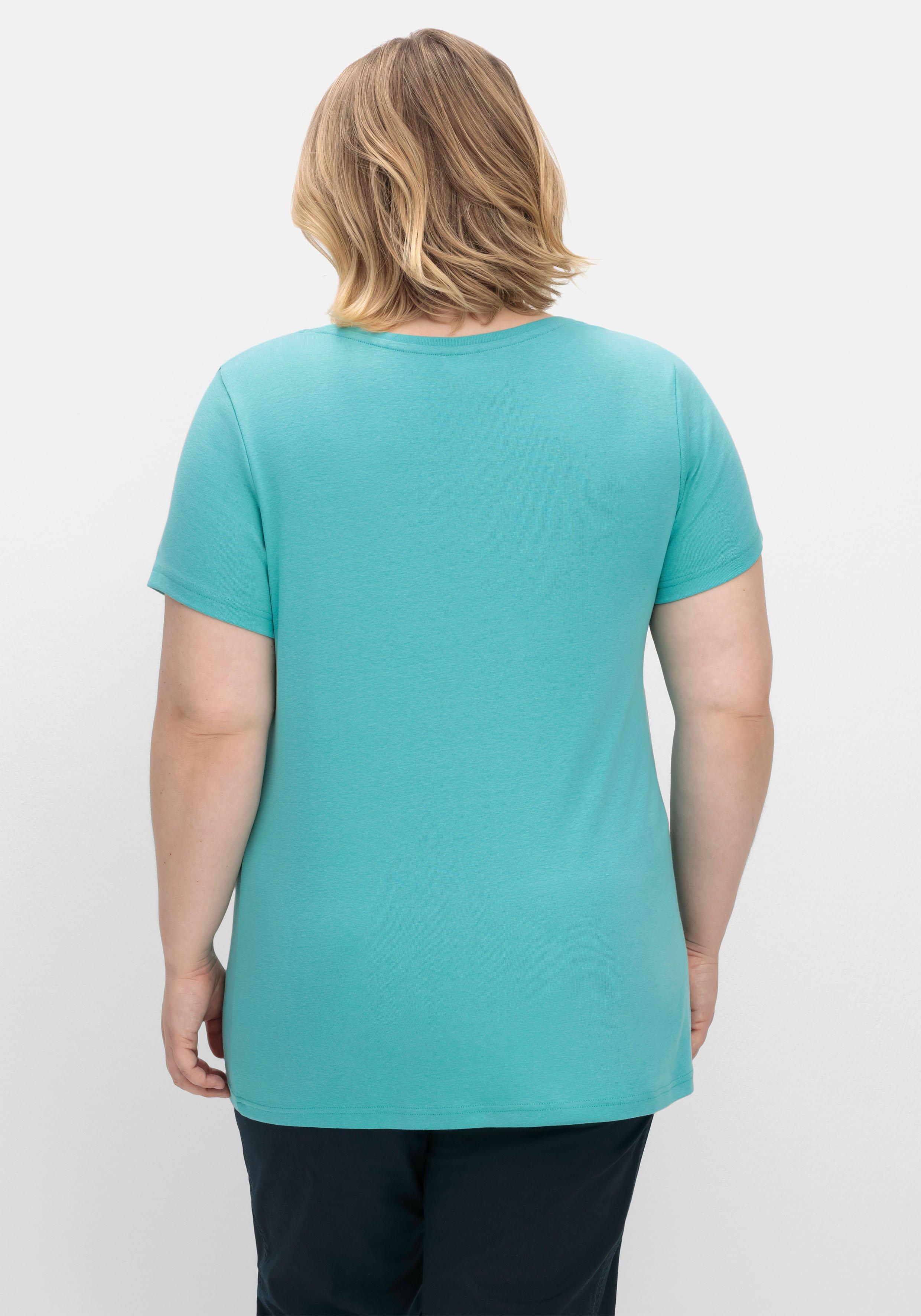 T-Shirt mit V-Ausschnitt