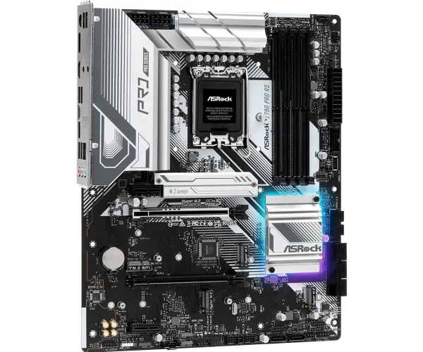 ASRock Z790 PRO RS - Bundkort - LGA1700 sokkel - Z790 chipset - onboard grafik (CPU påkrævet) - HD Audio (8-kanaler)