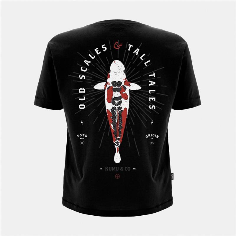 Tee Shirt Manches Courtes Homme Kumu Tall Tales - Noir