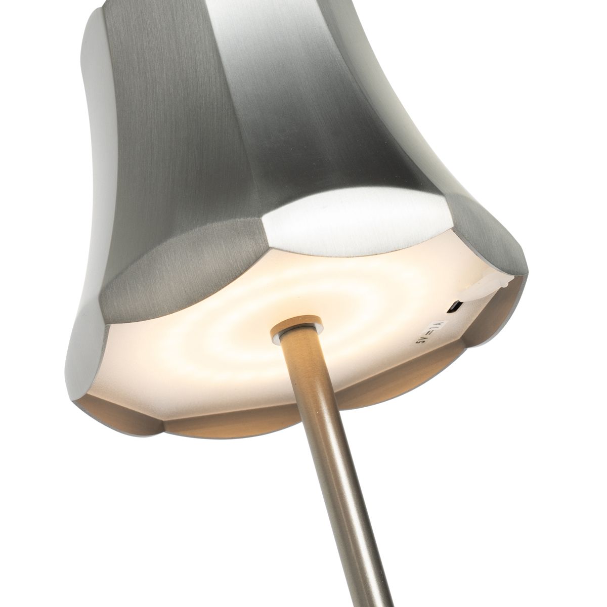 Set van 2 retro tafellampen gunmetal oplaadbaar IP44 - Granny