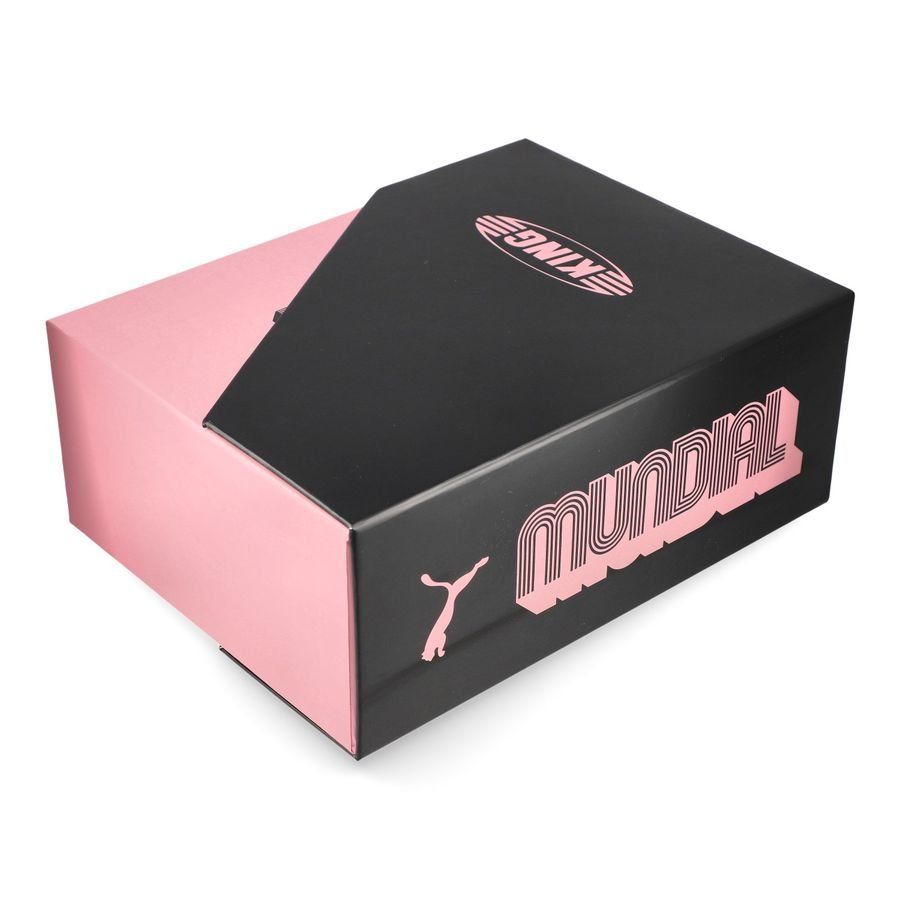 PUMA King Top X Mundial FG/AG - Noir/Blanc/Poison Pink