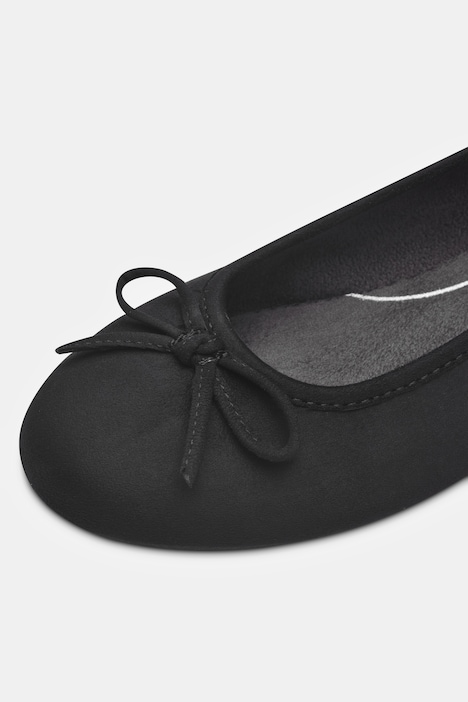 Jana Softline Ballerinas, Zierschleife, Weite H, recycelt