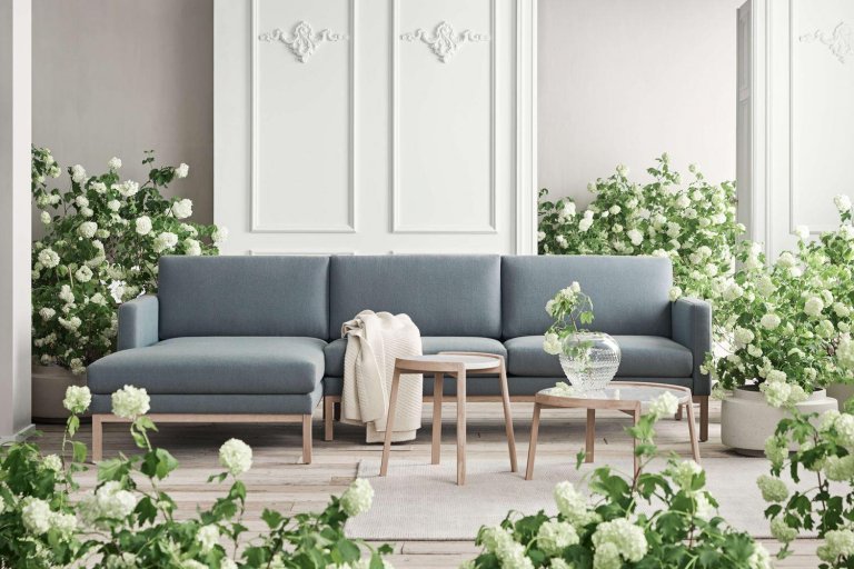 Bolia Mix bijzettafel Ø46 zand Travertine