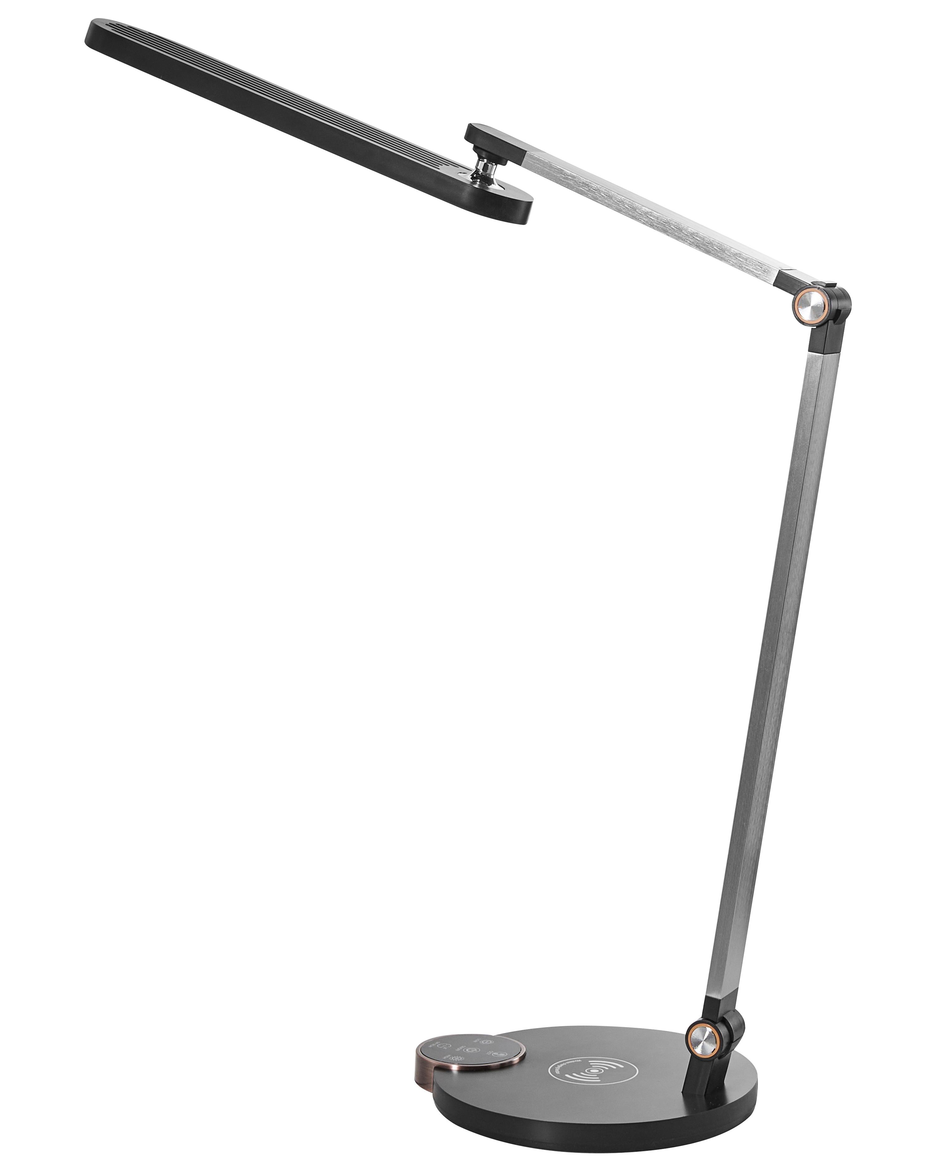 LED bureaulamp CAROY met draadloze oplader Zwart