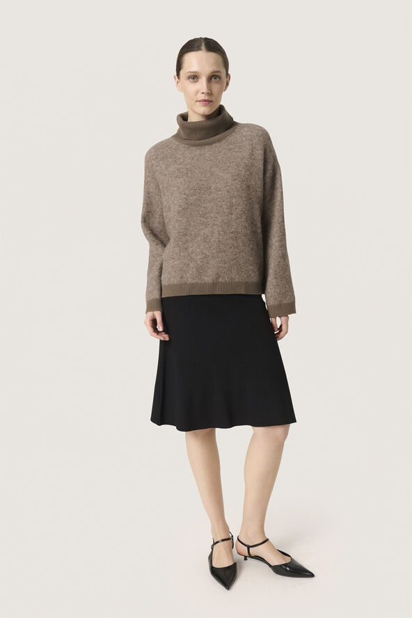 Soaked in Luxury SLJessie Pullover STUDIO Morel melange