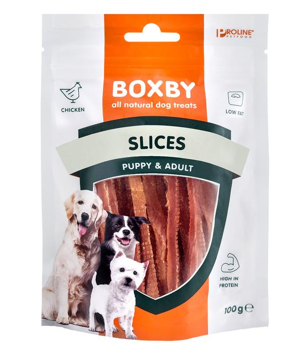 Boxby Hundesnack Slices Chicken, 100 g