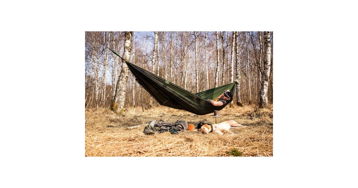 AmazonasAdventure Hero XXL hangmat  (Bruin/groen)