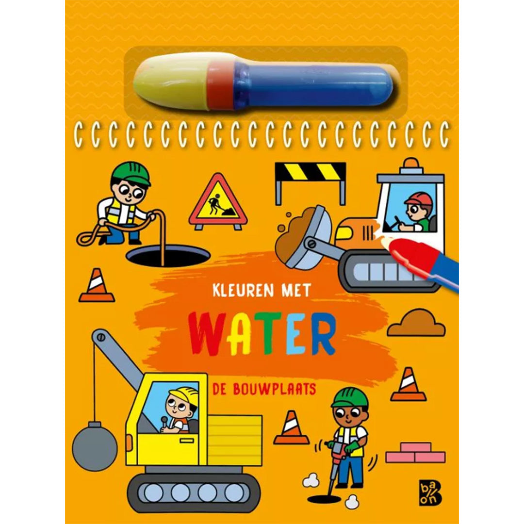 uitgeverij ballon ik kleur met water - de bouwplaats