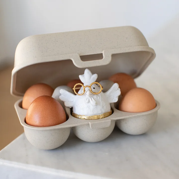 Koziol - Eggs to go Mehrweg Eierbehälter, organic rot