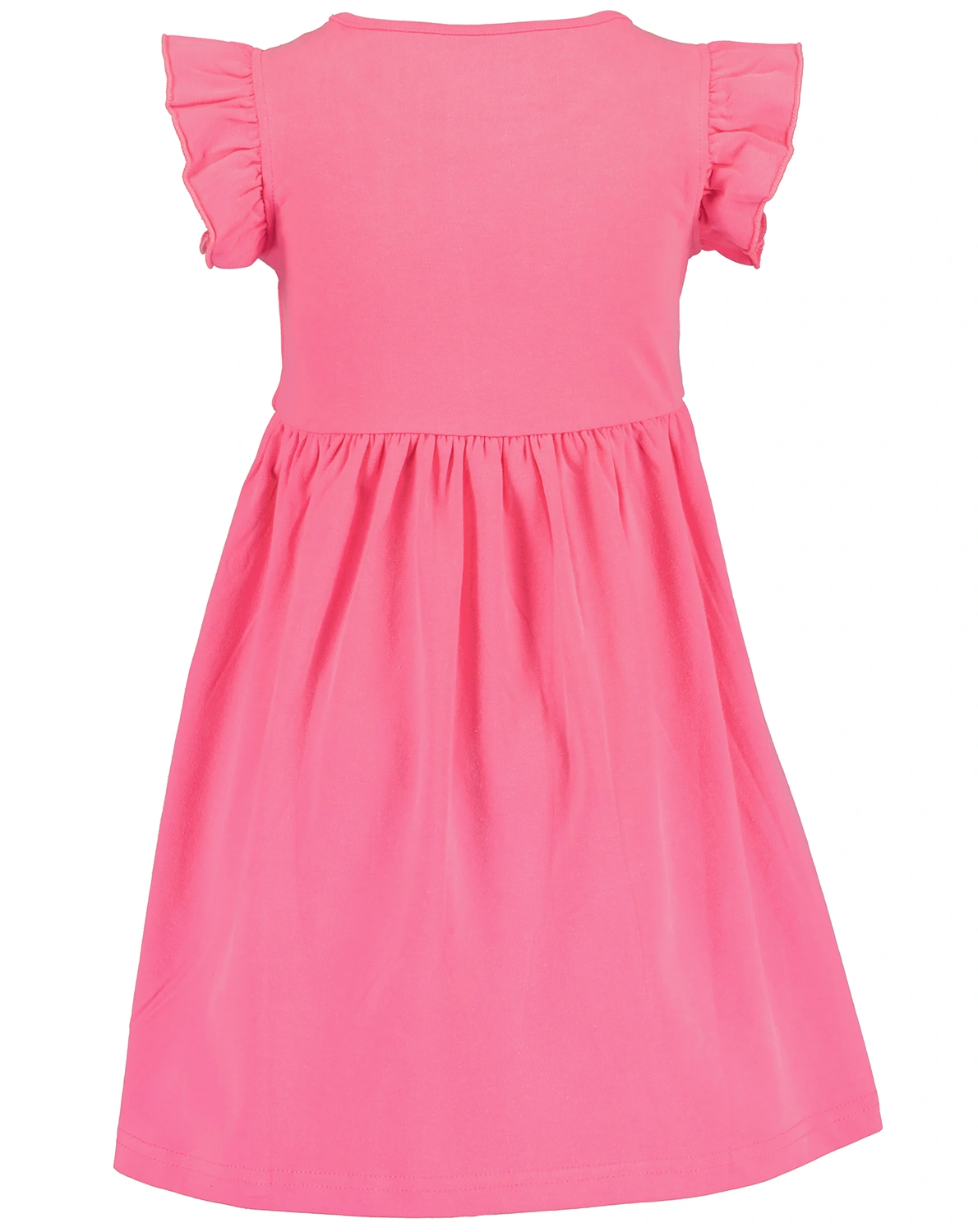 Kurzarm-Kleid SUNGLASSES mit Rüschenärmeln in pink