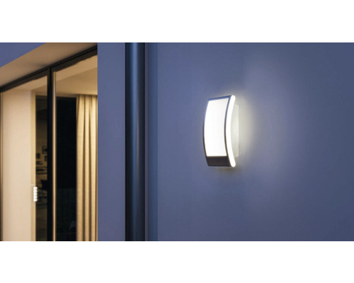Steinel buitenlamp, 1-lichts, 28x16,2 cm, L 22, antraciet/opaal