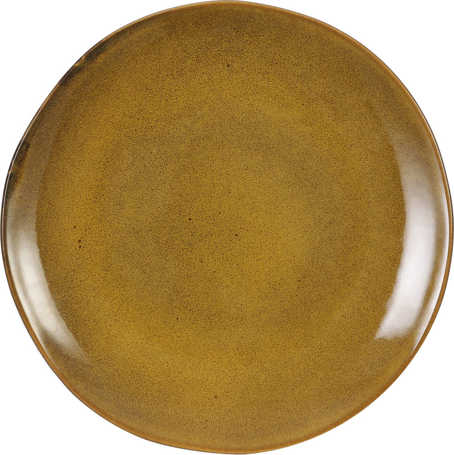 Mica Decorations dinerbord Tabo geel D 26,5 H 3 cm