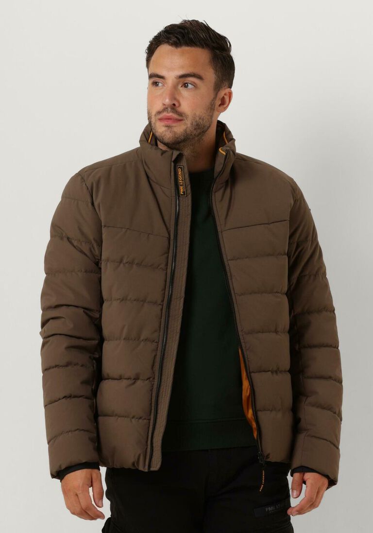 PME LEGEND bruine pme legend gewatteerde jas short jacket airgeneer perfor stretch