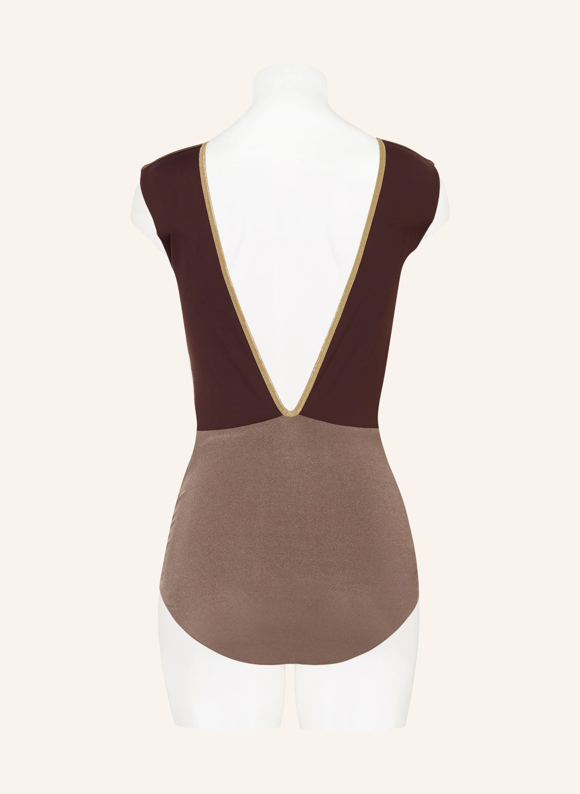 MYMARINI High-Neck-Badeanzug SEABODY CLASSIC SHINE zum Wenden mit UV-Schutz 50+