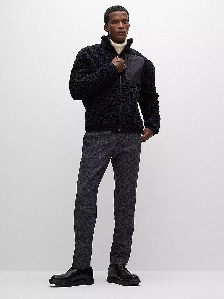 BOSS Anzughose Slim Fit GENIUS-DS grau