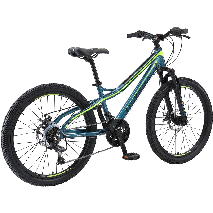 Bikestar Kinderrad 24 Zoll Alu MTB blau, grün