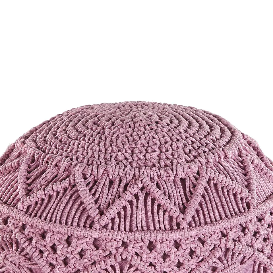 KAYSERI - Poef - Roze - 40 cm - Katoen