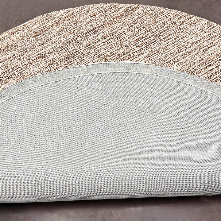 Rond wollen vloerkleed - Pedro Donkerbruin | Gemêleerd design