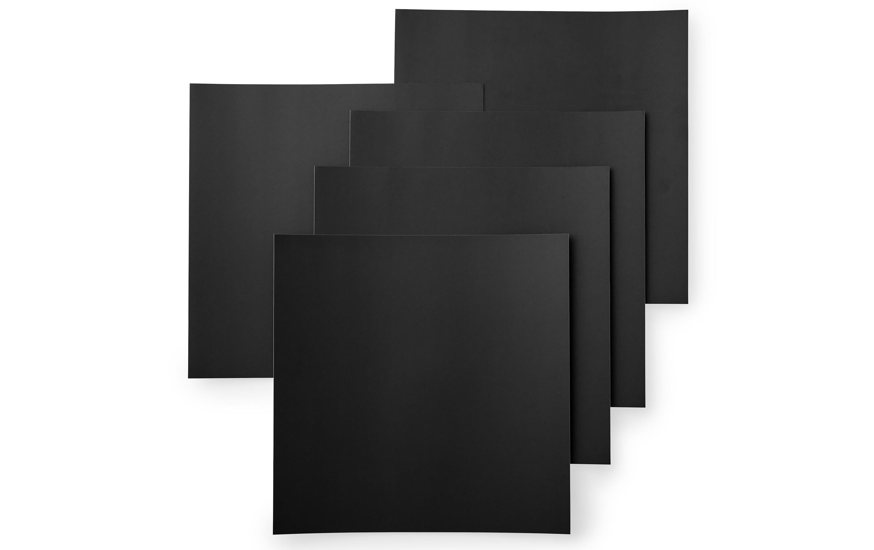 Stickerpapier Smart 30.5 x 30.5 cm, 10 Blatt, SchwarzSelbstklebendes Papier für Sticker, Poster, Karten und vieles mehr