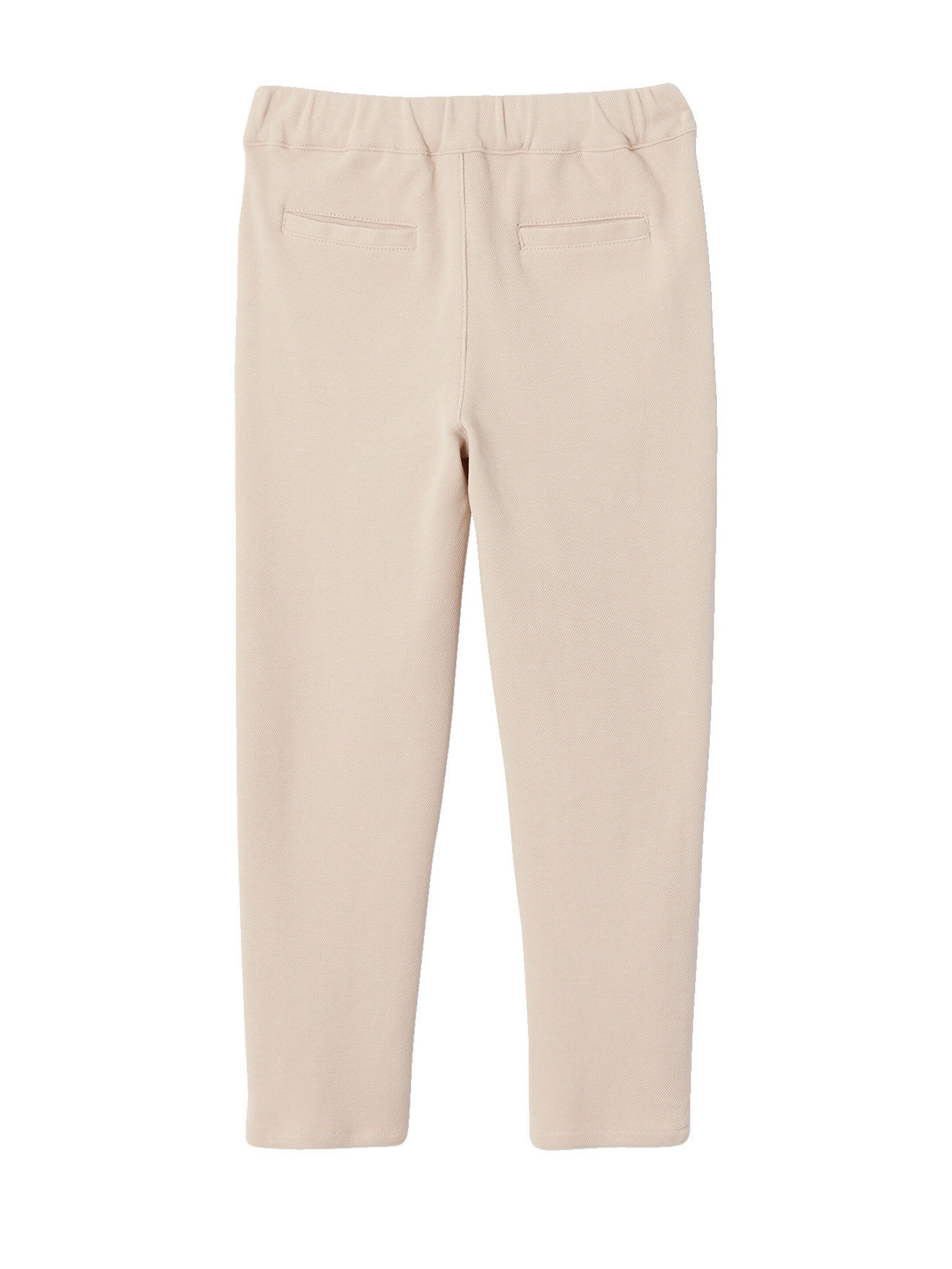 Vertbaudet Festliches Jungen-Set: Hemd mit Stehkragen, Sakko & Hose beige