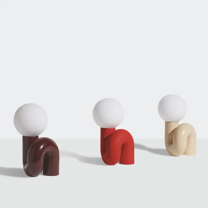Petite Friture - Neotenic LED Bodenleuchten, H 51 cm, cherry
