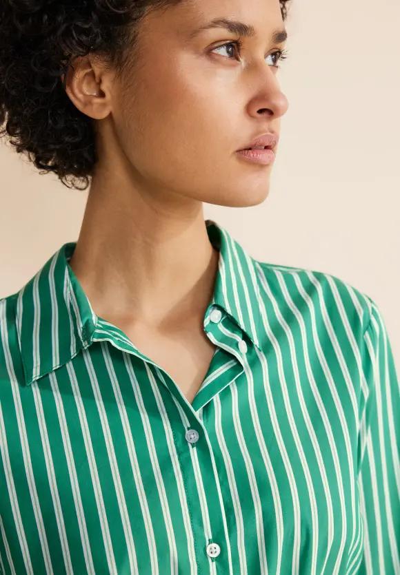 Streifen Hemdbluse - fresh spring green