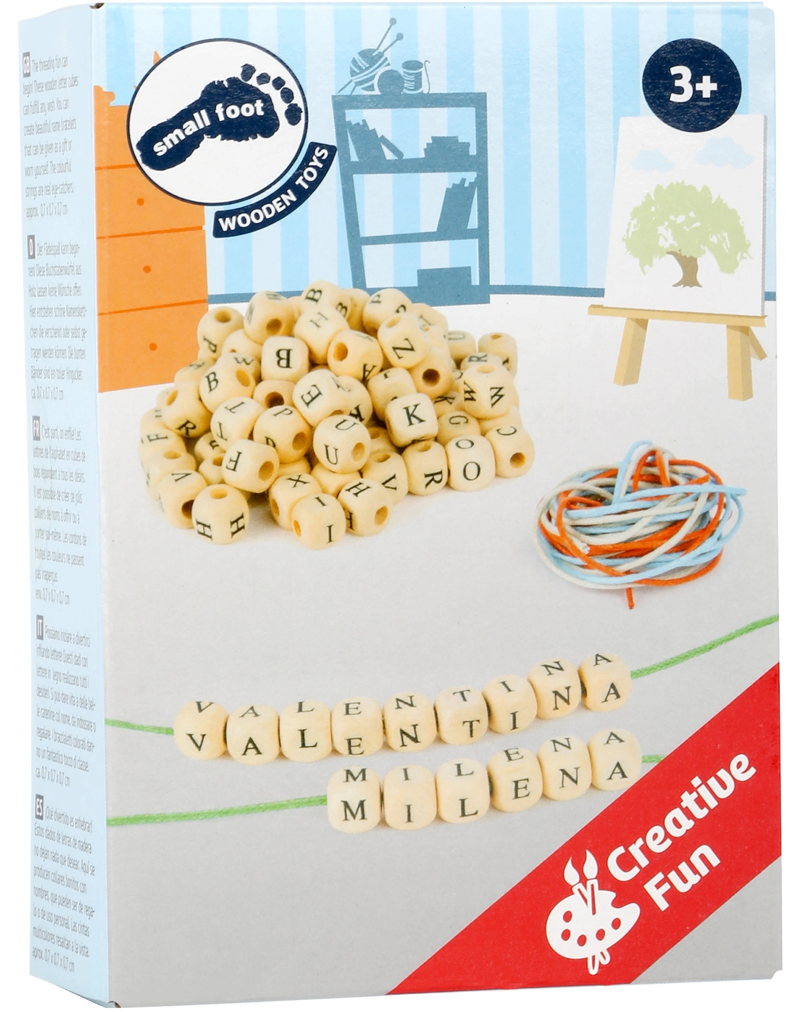 Buchstabenkette ABC aus Holz
