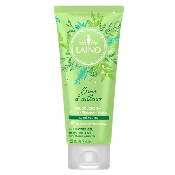 Gel de Banho Laino 3 em 1 Chá Verde Orgânico 200ml
