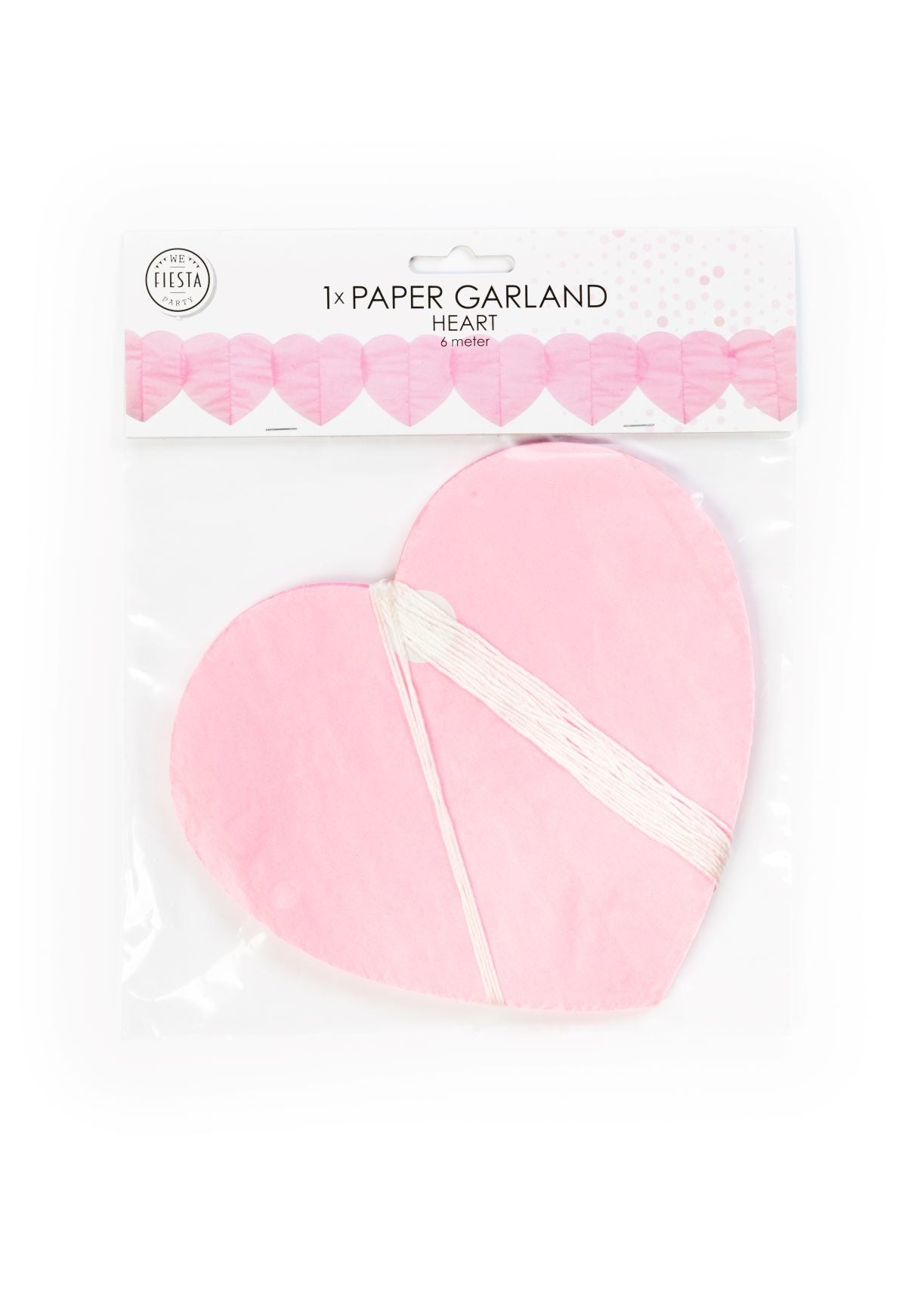 Slinger Hartjes Licht Roze 6m
