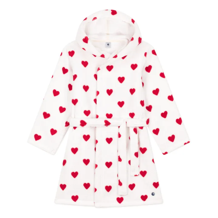 Petit Bateau Peignoir à Capuche Eponge | Blanc