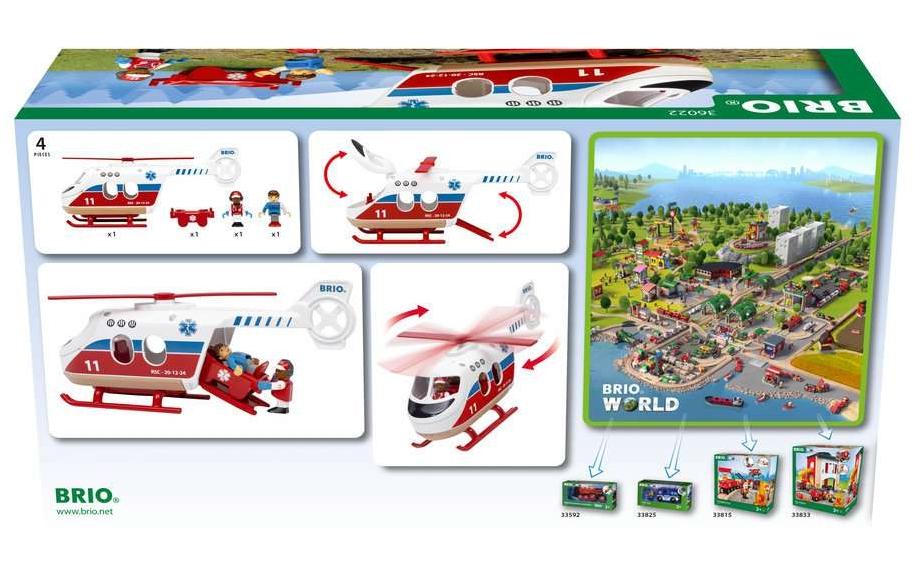BRIO World RettungshubschrauberHubschrauber-Spielset