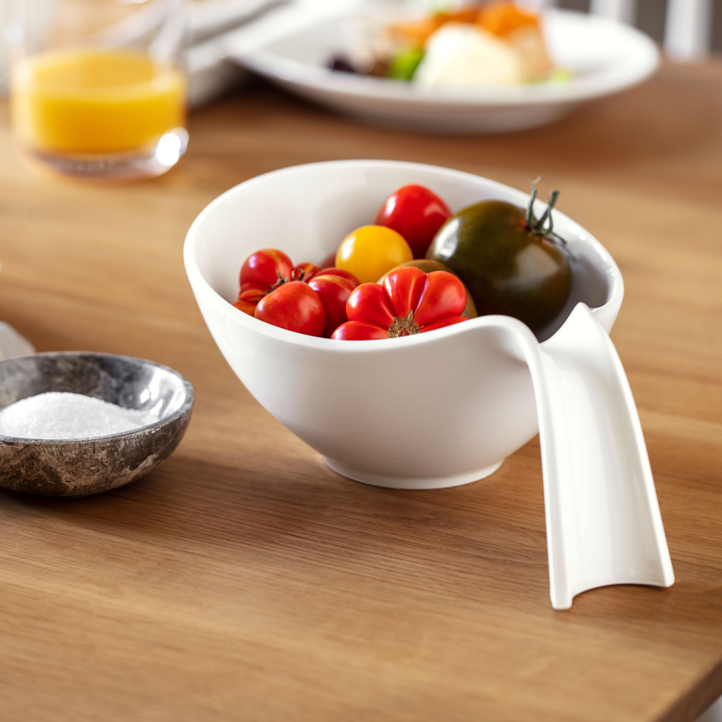 Flow Cereal bowl White, 14.3 oz, Premium Porcelain