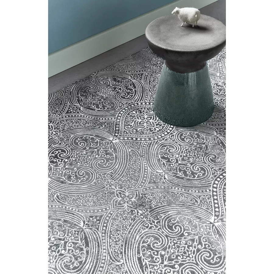 Wecon home Kurzflorteppich Grace grau