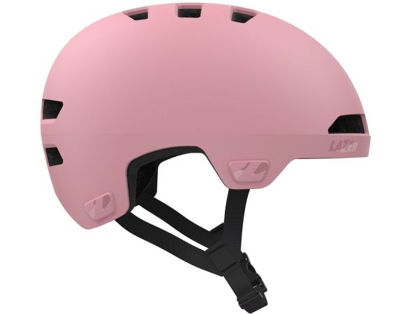 Lazer Maze Junior Kineticore Green Buckle Cykelhjelm, Matte Nordic Pink