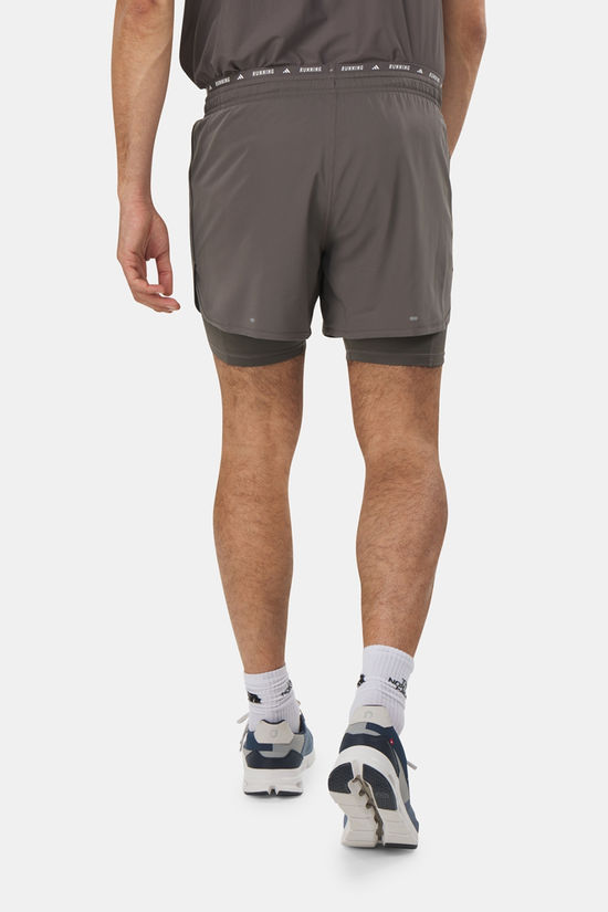 adidas adidas Own the Run 3-Stripes 2-in-1 Short