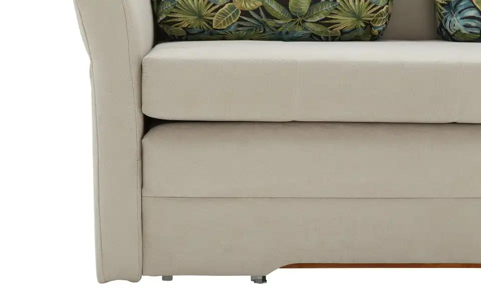 Schlafsofa City Rückenkissen Dschungel Schwarz Beige