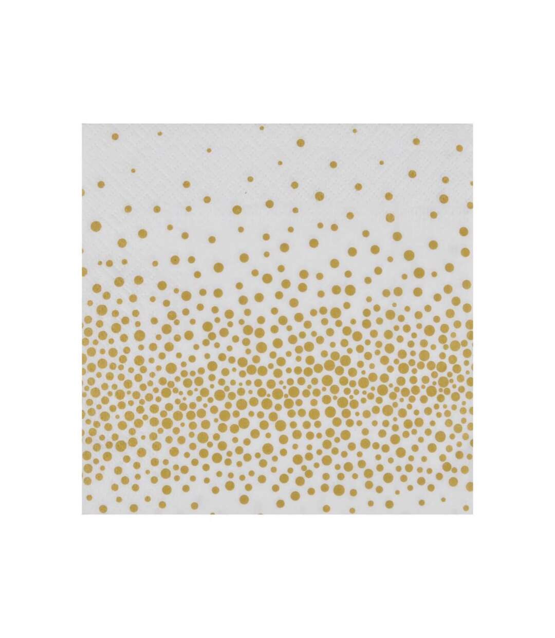 Paris Prix - Lot De 20 Serviettes à Papier confettis 33x33cm Or
