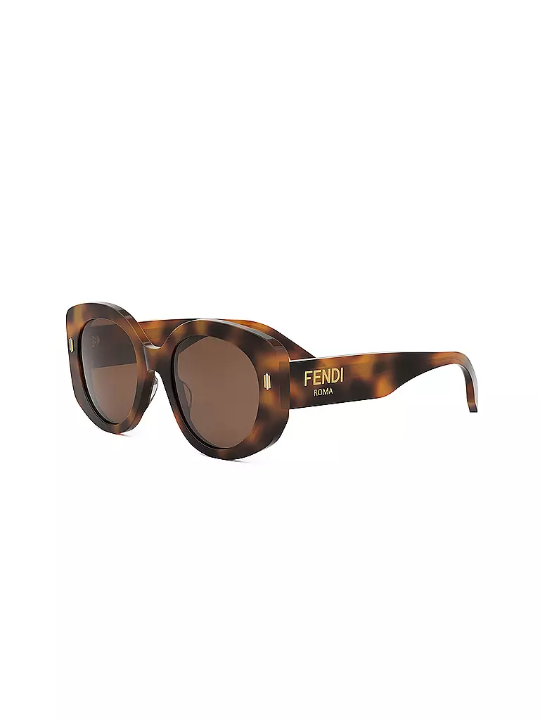 FENDI FENDI Roma havana runde Sonnenbrille braun