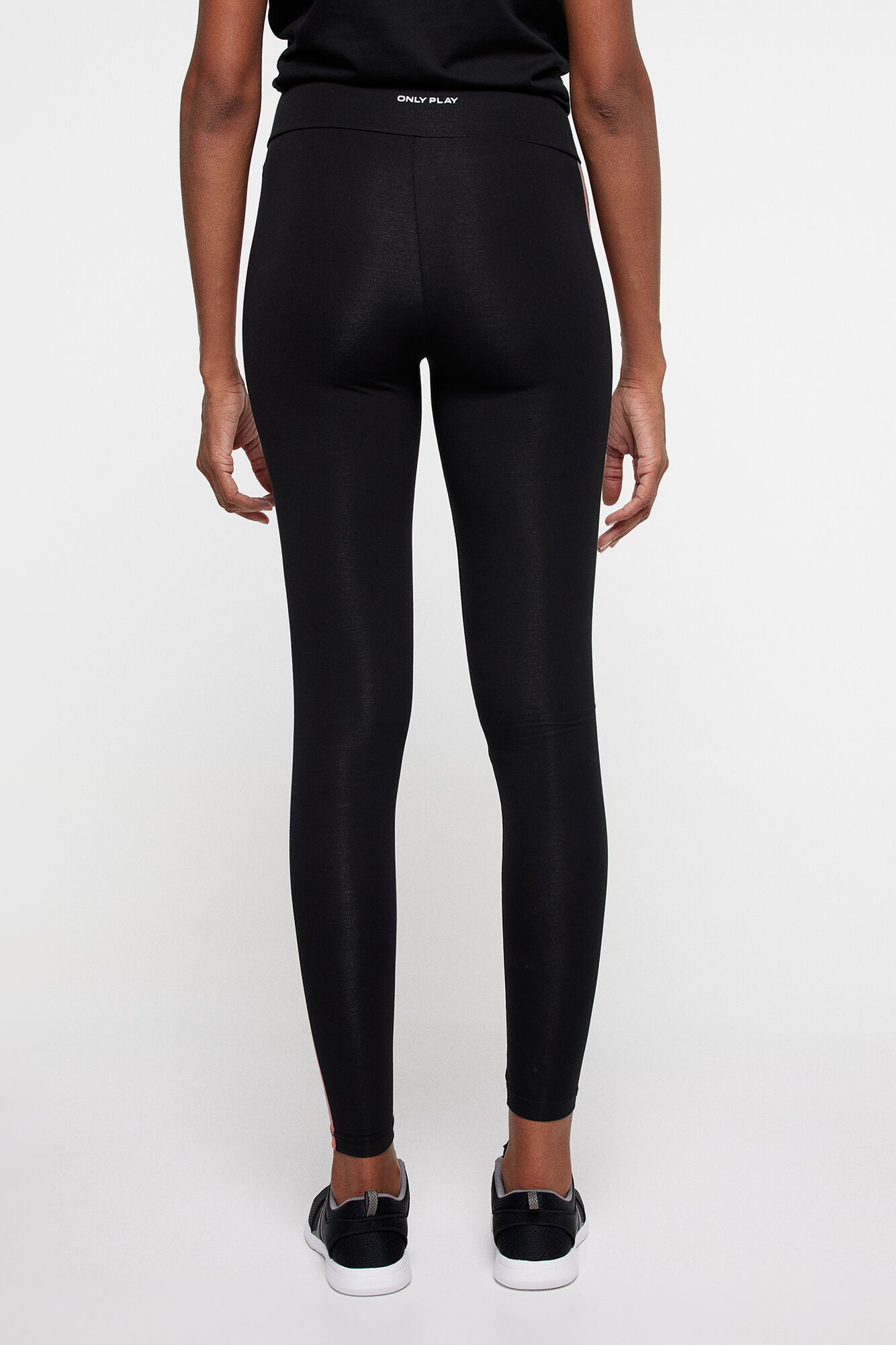 Calça legging comprida com detalhe lateral