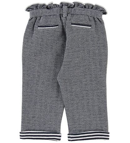 Emporio Armani Hosen - Weiß/Navy m. Muster