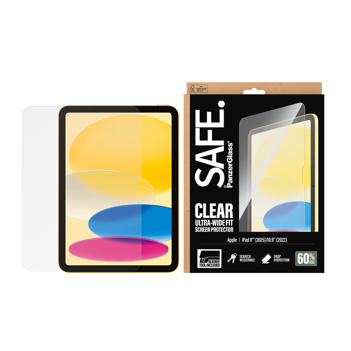 SAFE by PanzerGlass Displayschutzglas »Ultra-Wide Fit Screen Protector« für Apple iPad 11
