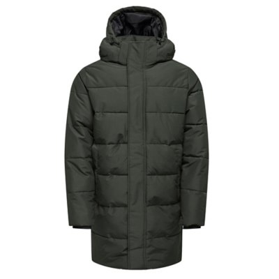 Blouson homme Onscarl Long Quilted Otw ONLY AND SONS